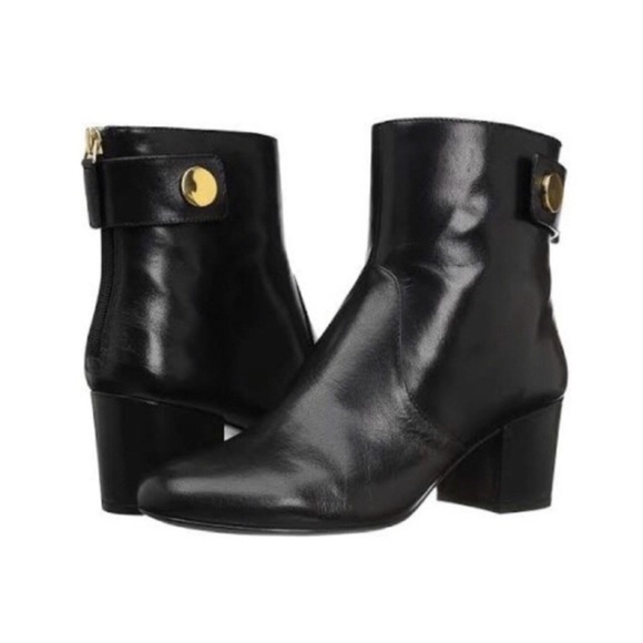 Nine West Shoes - Nine West Quarryn black leather ankle bootie size9